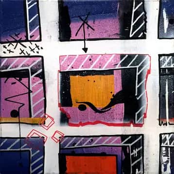 ST26, composition de volumes urbains par Rodolphe Héraud, 30 × 30 cm