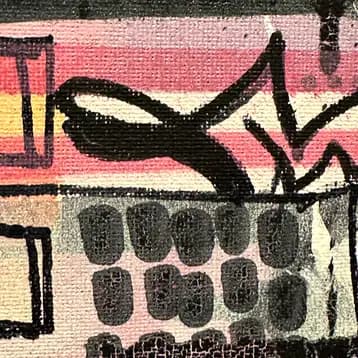Focus sur les couches de peinture, les coulures et les détails de graffiti de ST12 – détail 1 (ST12)